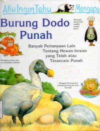 Aku Ingin Tahu Mengapa: Burung Dodo Punah